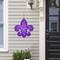 Glitzhome® 24" Mardi Gras Metal Fleur-de-Lis Yard Stake